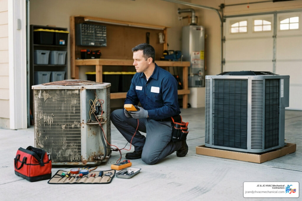 hvac repair vs replacement cost guide